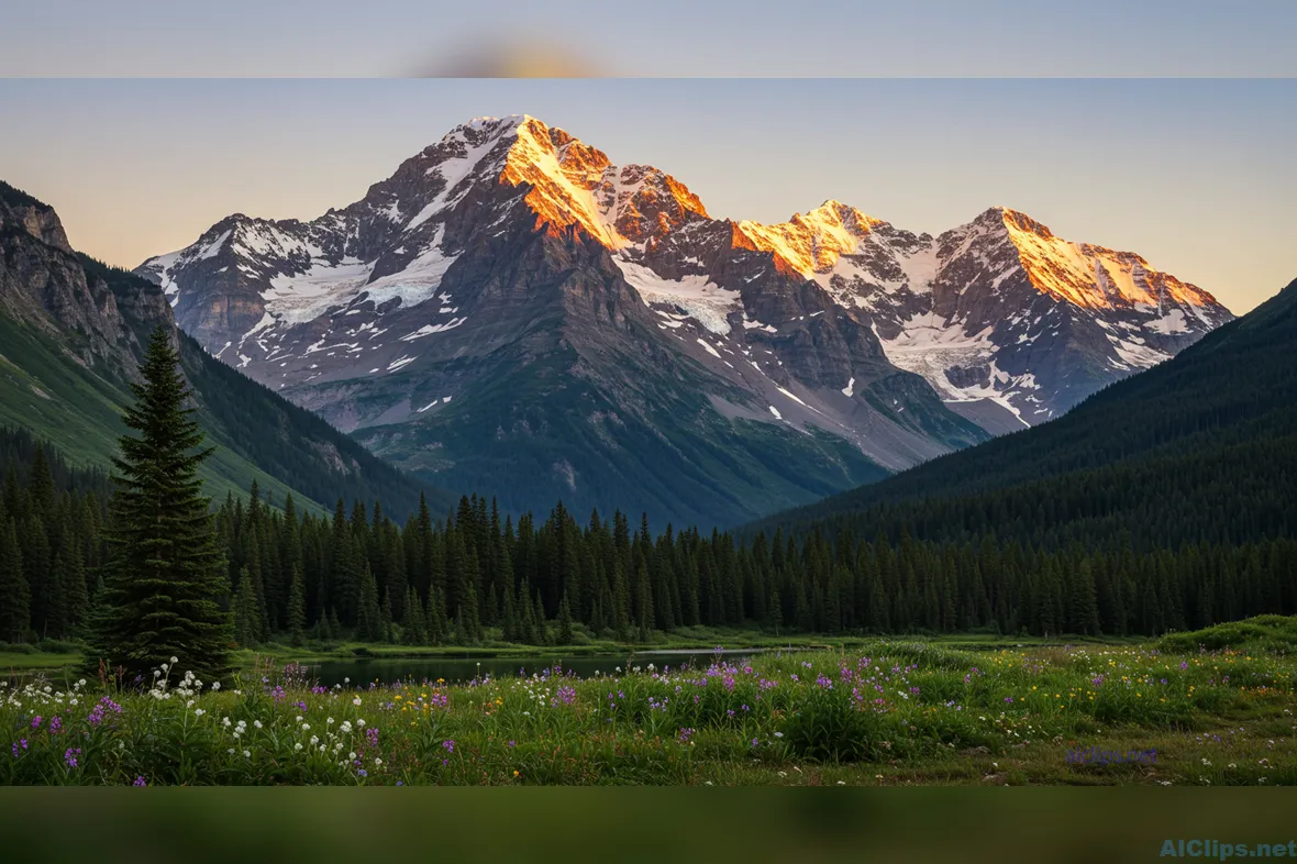 Stunning Mountain Landscape for Professional Use