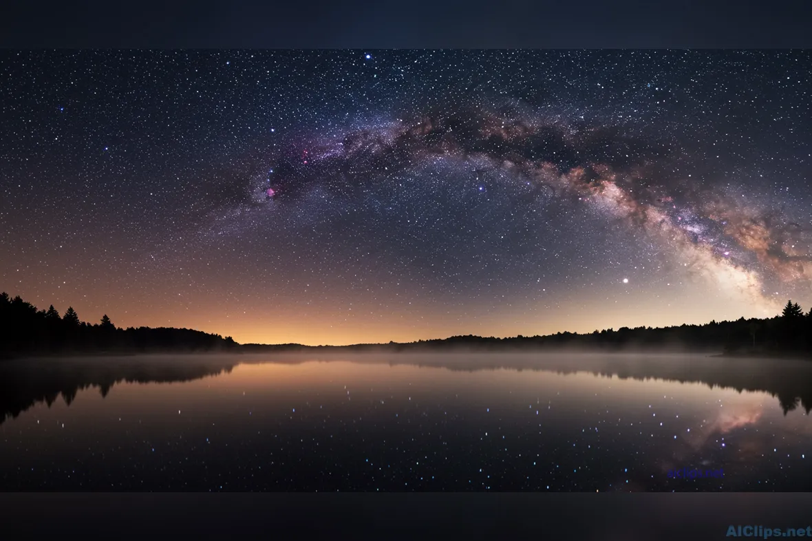 Stunning Milky Way Reflection Over Serene Lake