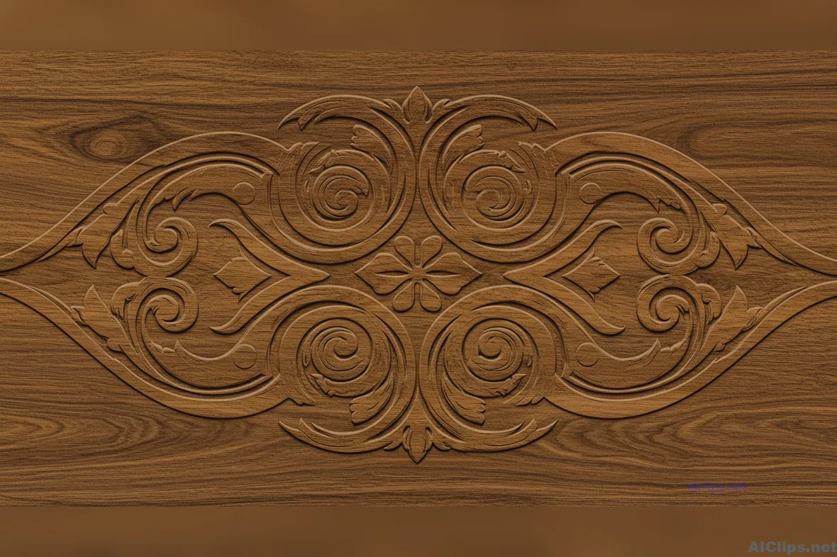 Elegant Woodcarving Decorative Panel Design