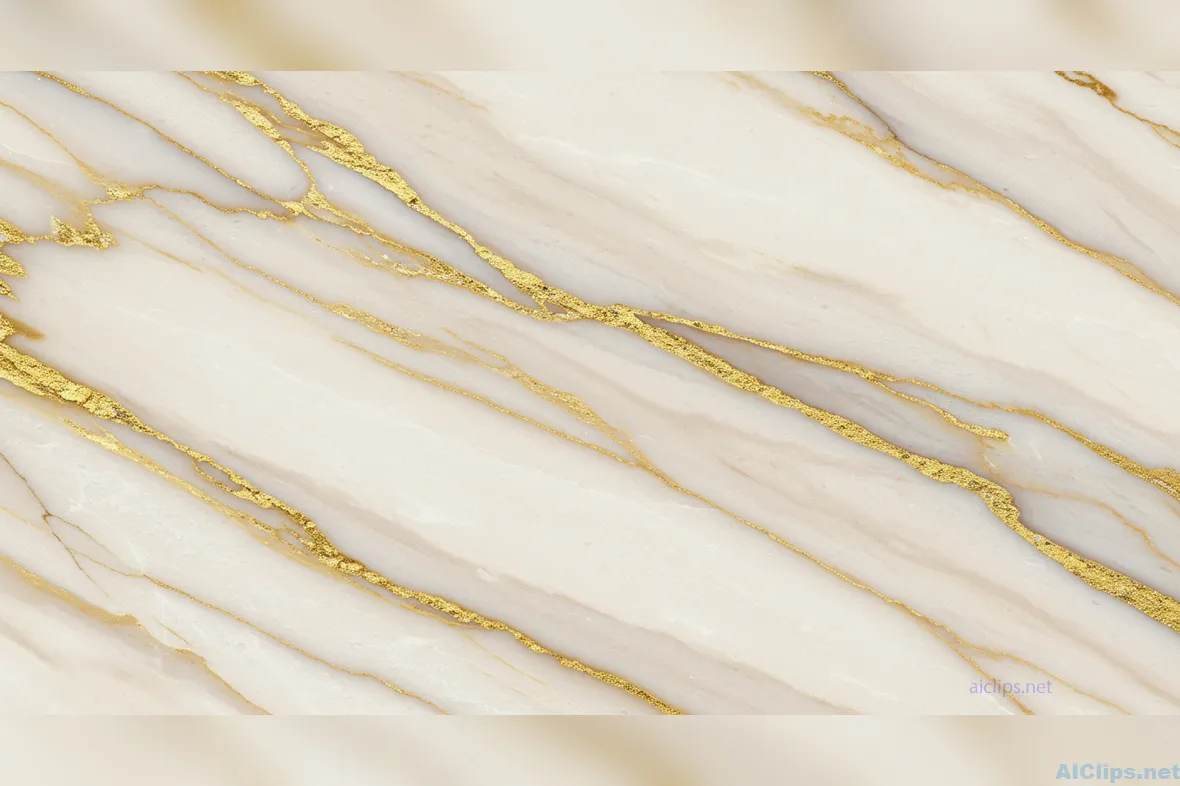 Elegant Marble Texture with Gold Veins for Design