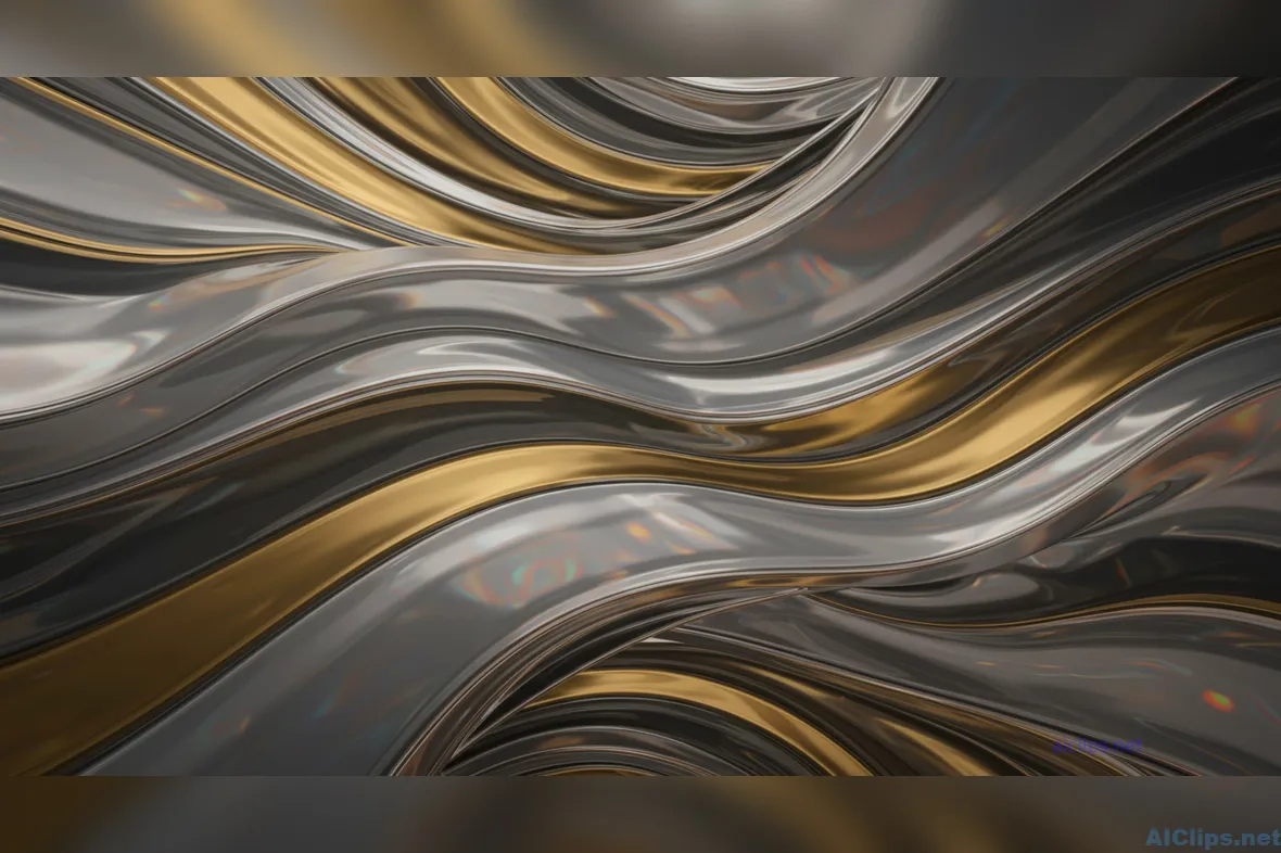 Elegant Metallic Waves for Professional Use