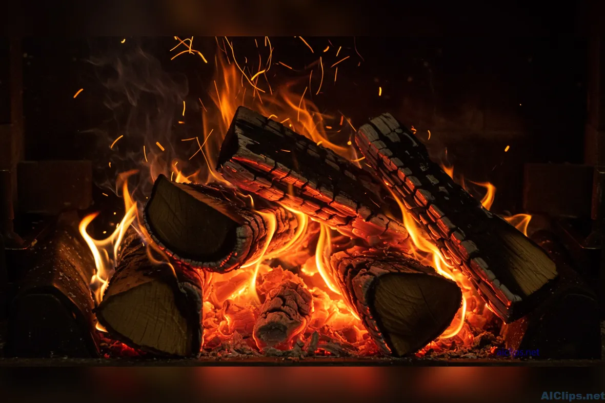 Mesmerizing Fireplace Flames for Cozy Atmospheres