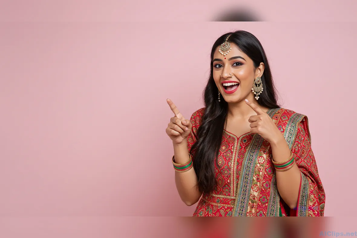 Vibrant Traditional Indian Attire Celebrating Culture