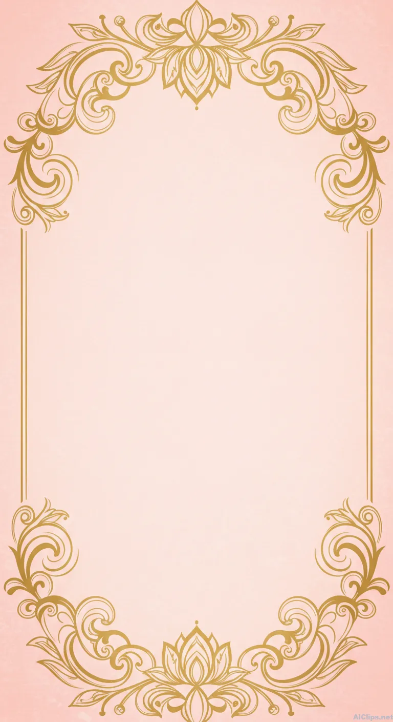 Elegant Pink Decorative Frame for Professional Use