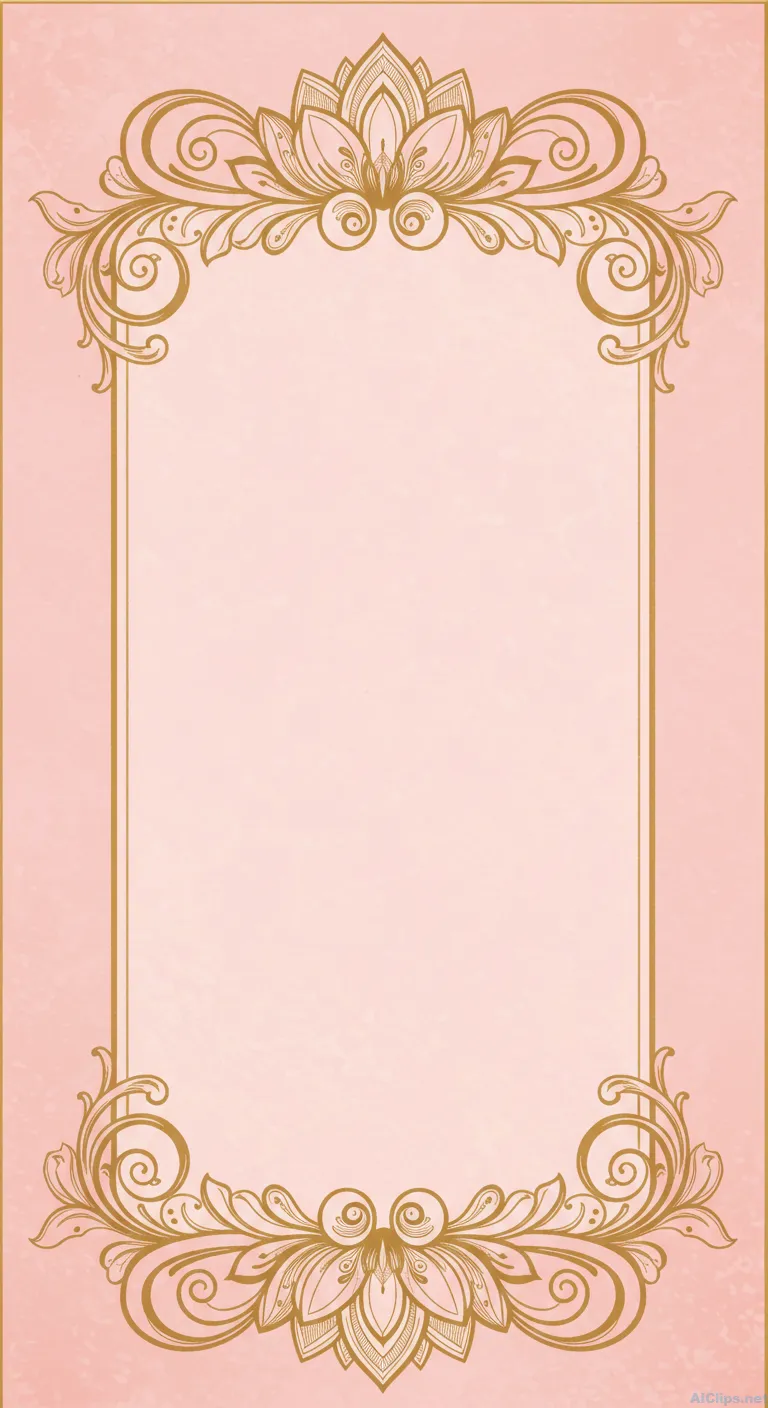 Elegant Floral Border Background for Invitations