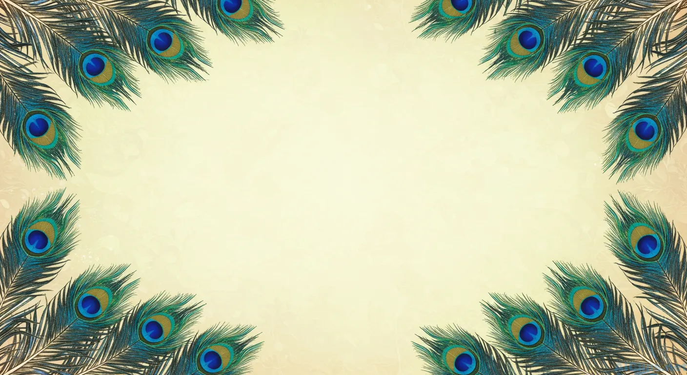 Elegant Peacock Feather Background for Various Uses