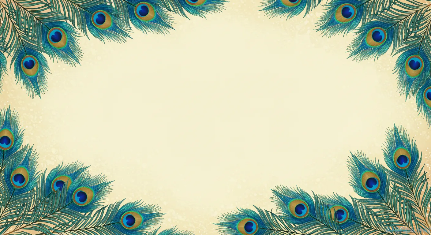Elegant Peacock Feather Background for Professional Use