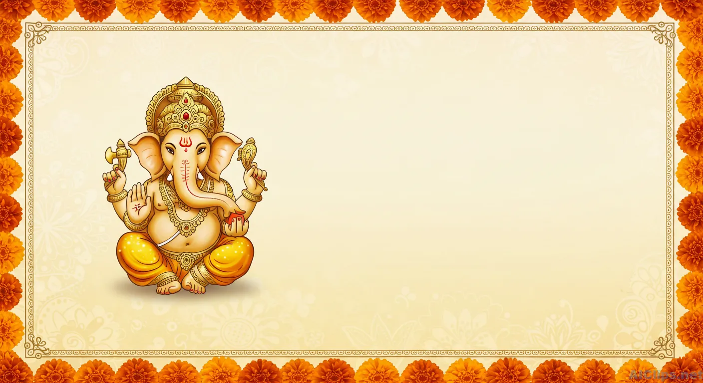 Elegant Ganesha Illustration for Celebrations