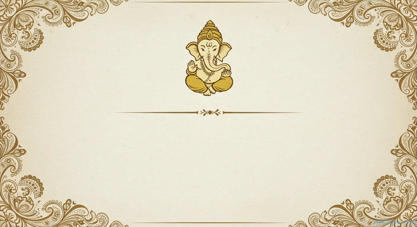 Elegant Ganesh Illustration for Cultural Events