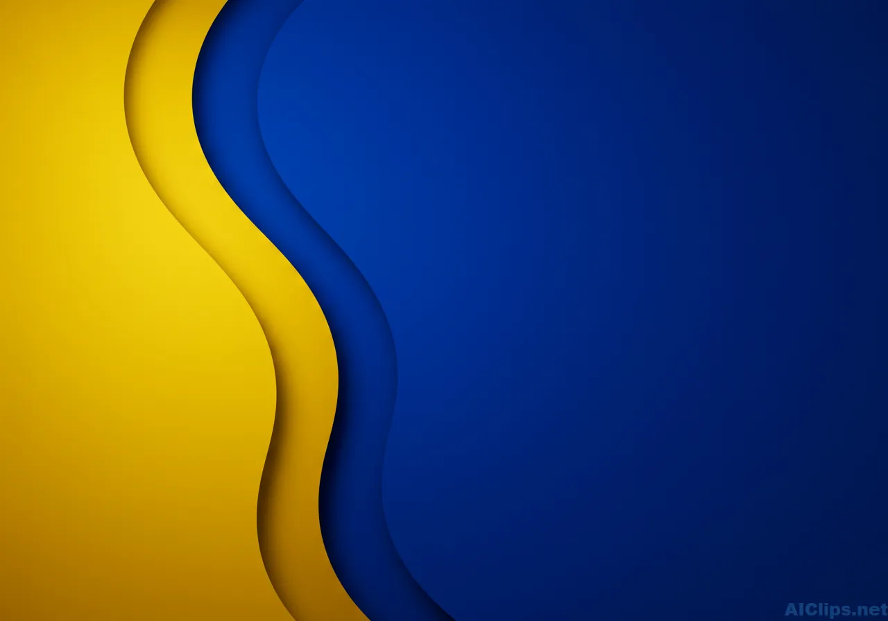 Dynamic Blue and Yellow Abstract Background