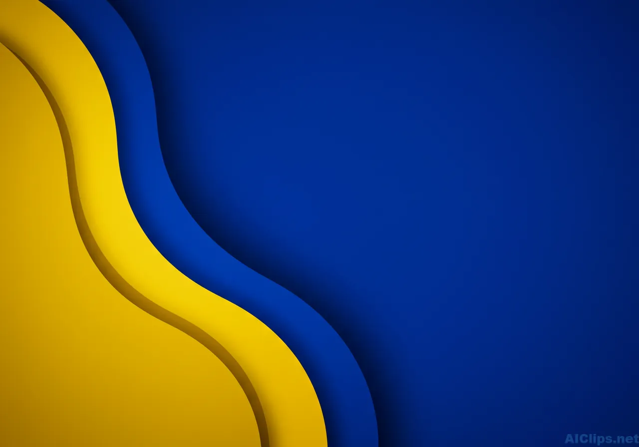 Dynamic Blue and Yellow Abstract Background Design
