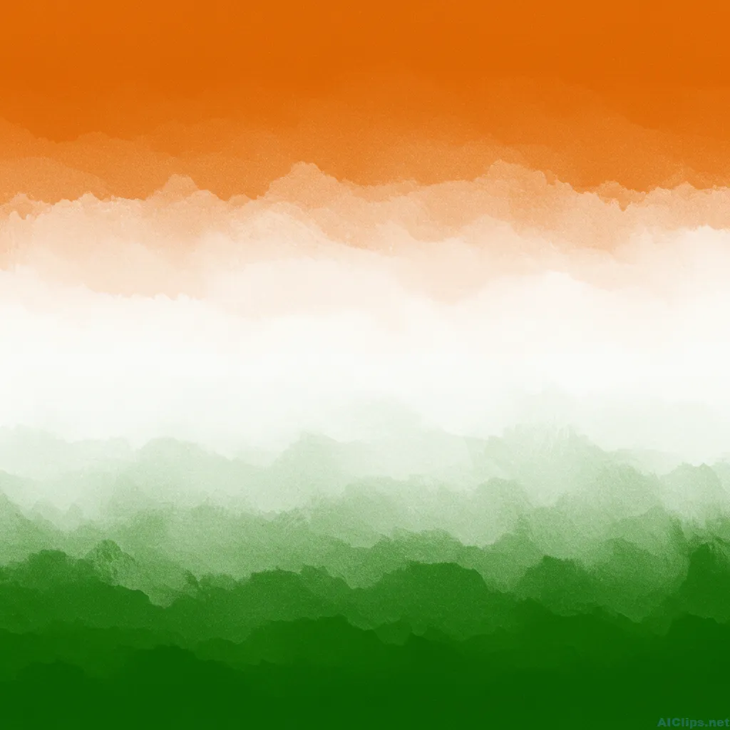Tricolor Watercolor Background - Ideal for Celebrations