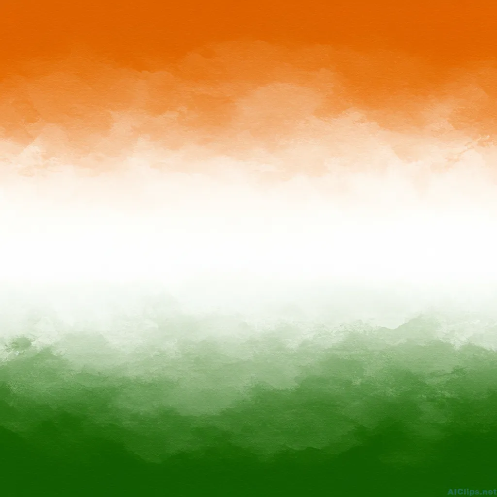 Vibrant Watercolor Background in Tricolor Theme