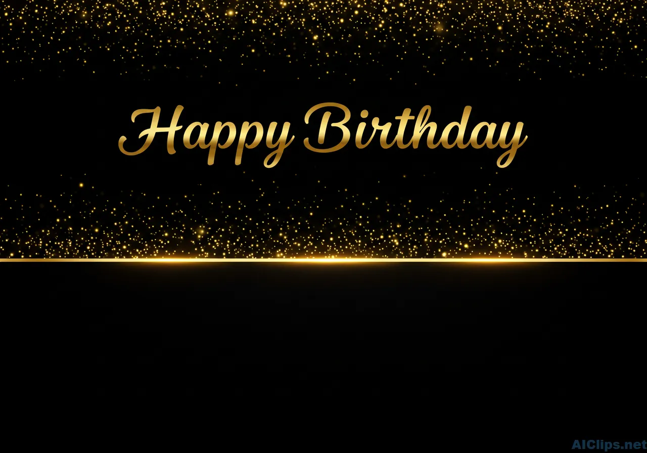Elegant Happy Birthday Greeting Card Design