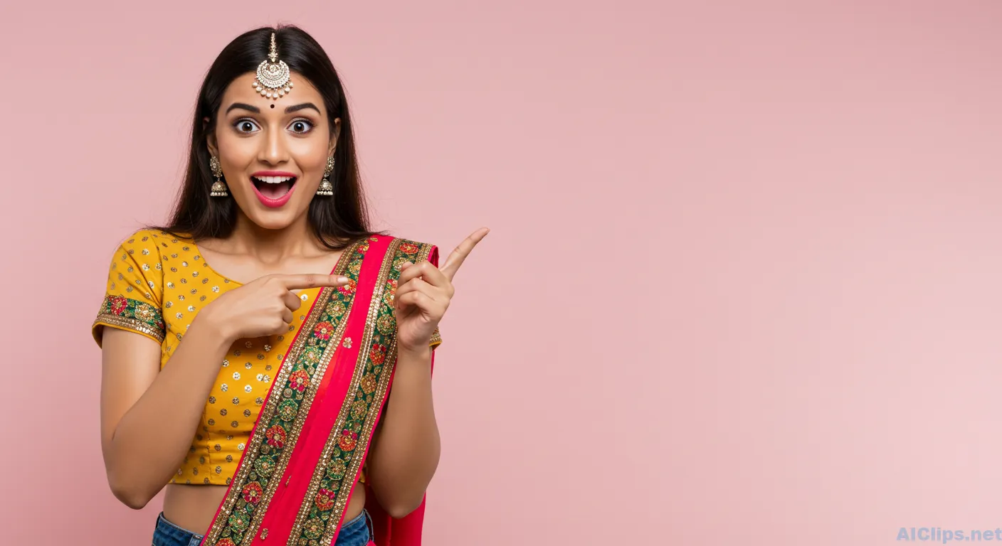 Vibrant Indian Traditional Fashion Portrait