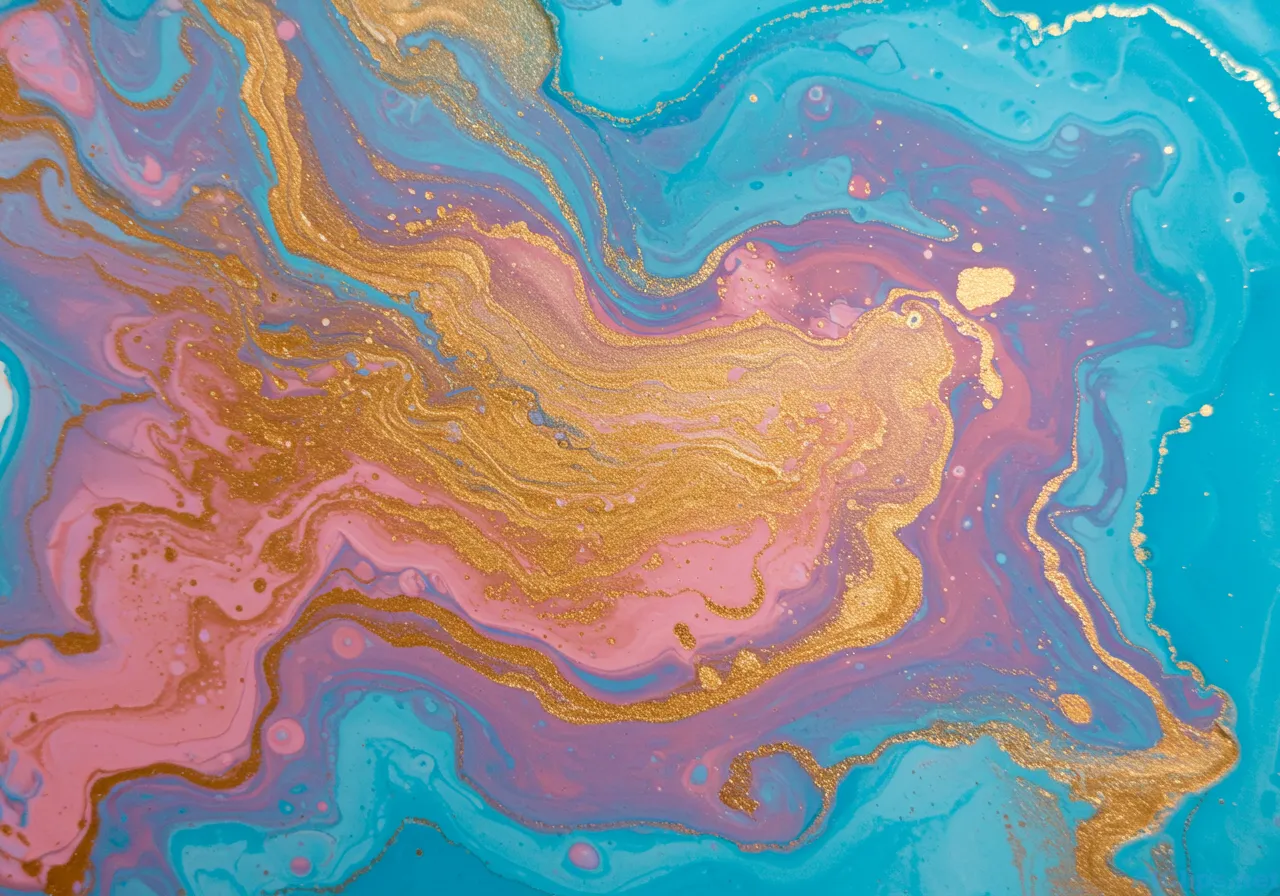 Vibrant Abstract Fluid Art for Professional Use
