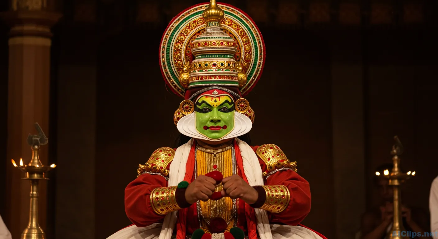 Vibrant Traditional Dance Performance in Kerala