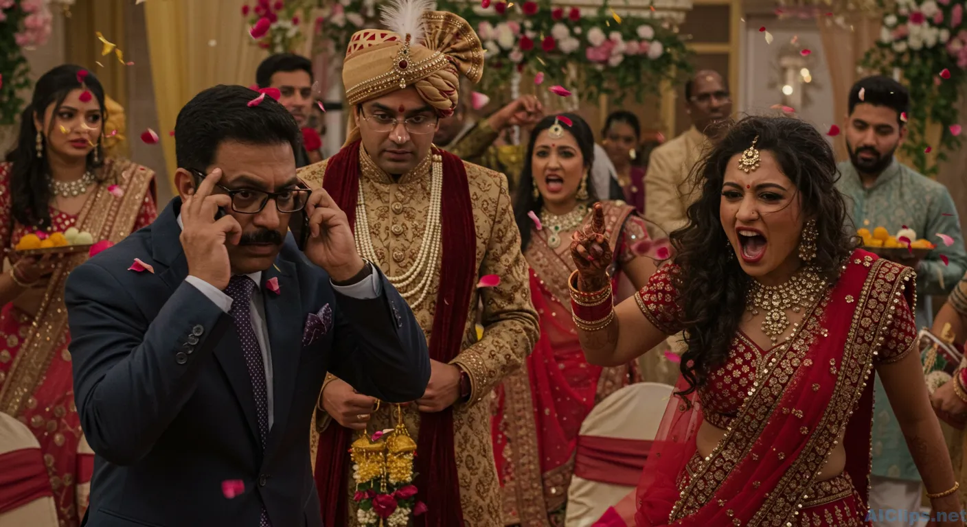 Vibrant Indian Wedding Celebration and Emotion