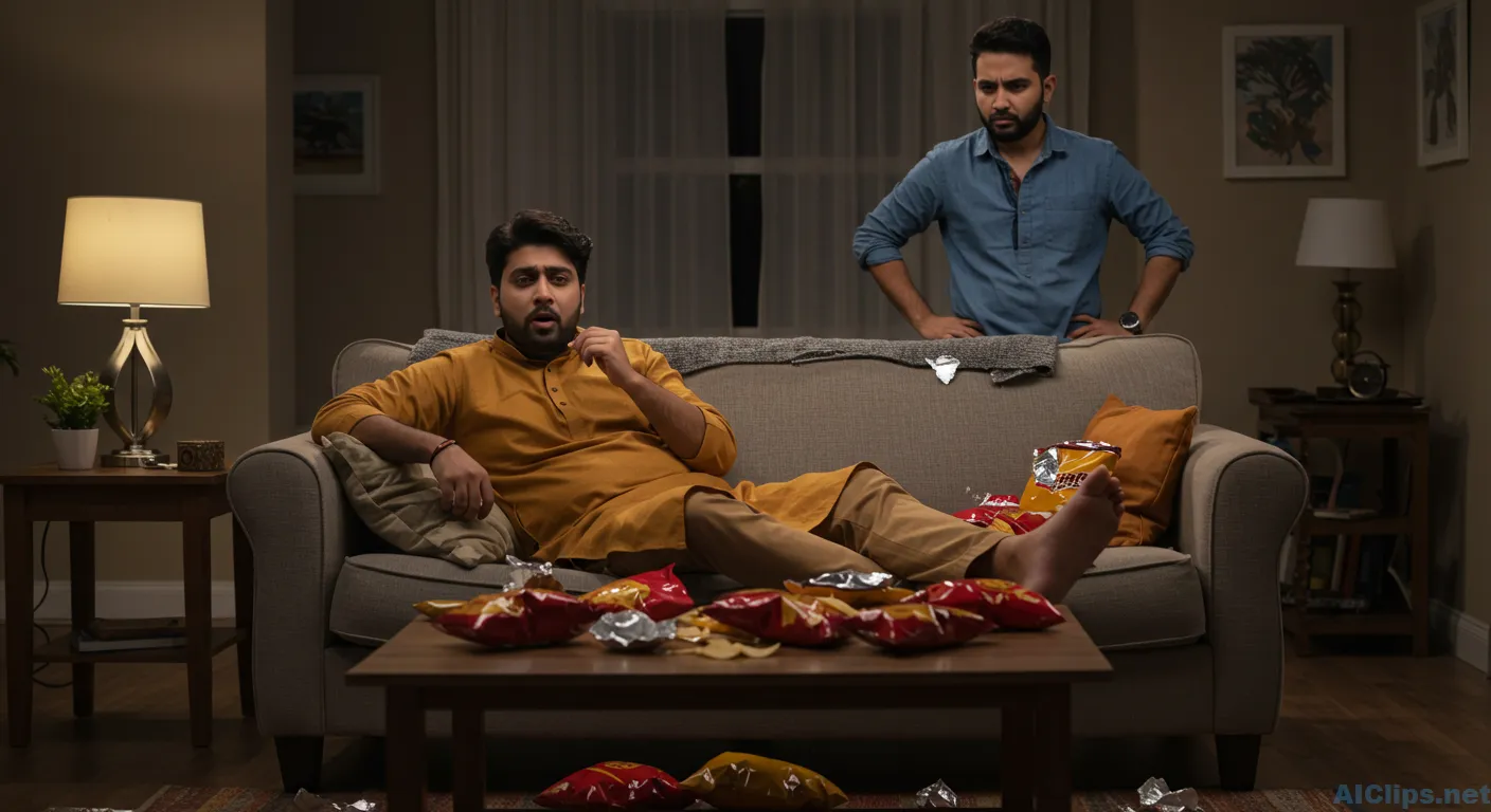 Casual Evening Interaction at Home - Lifestyle Capture