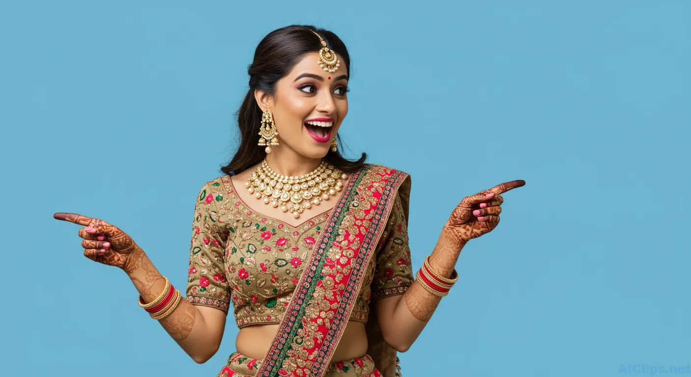 Vibrant Celebration of Traditional Indian Beauty