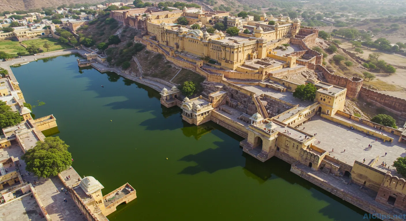 Stunning Aerial View of Amber Fort, Rajasthan