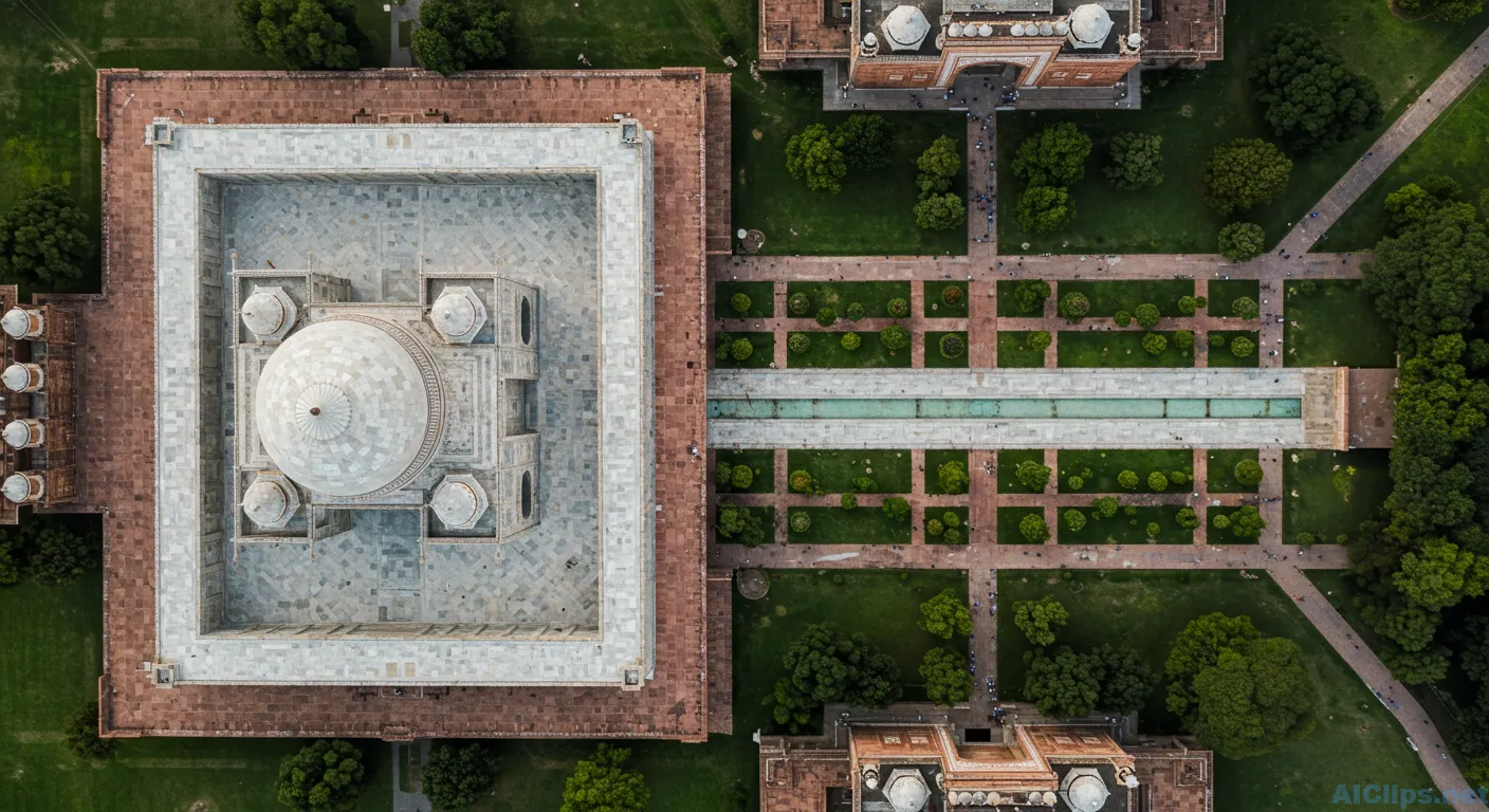 Aerial View of Majestic Architecture for Tourism