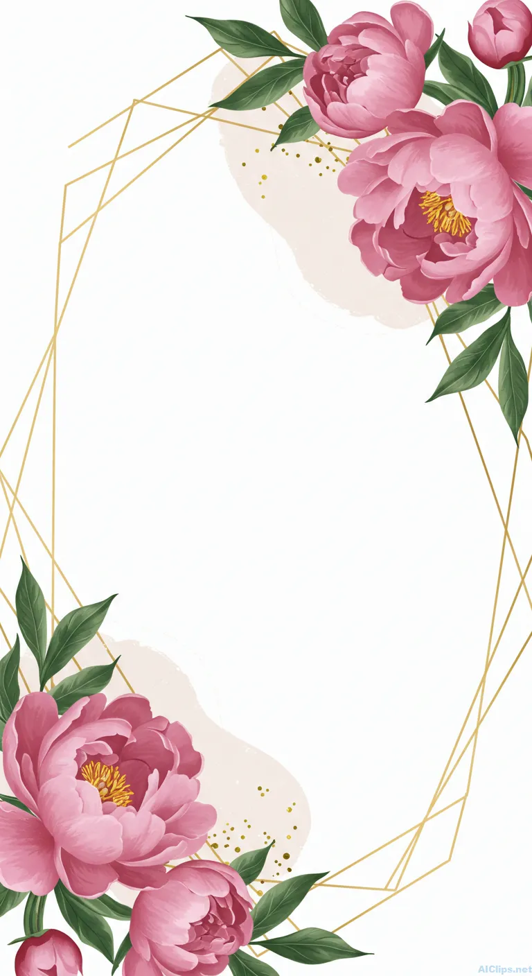 Wedding Floral Frame Design for Professional Use 03