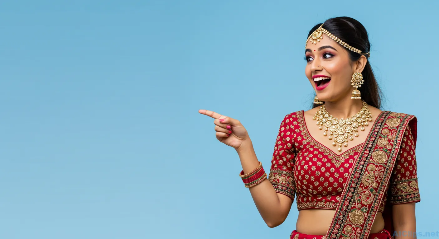 Vibrant Indian Woman in Traditional