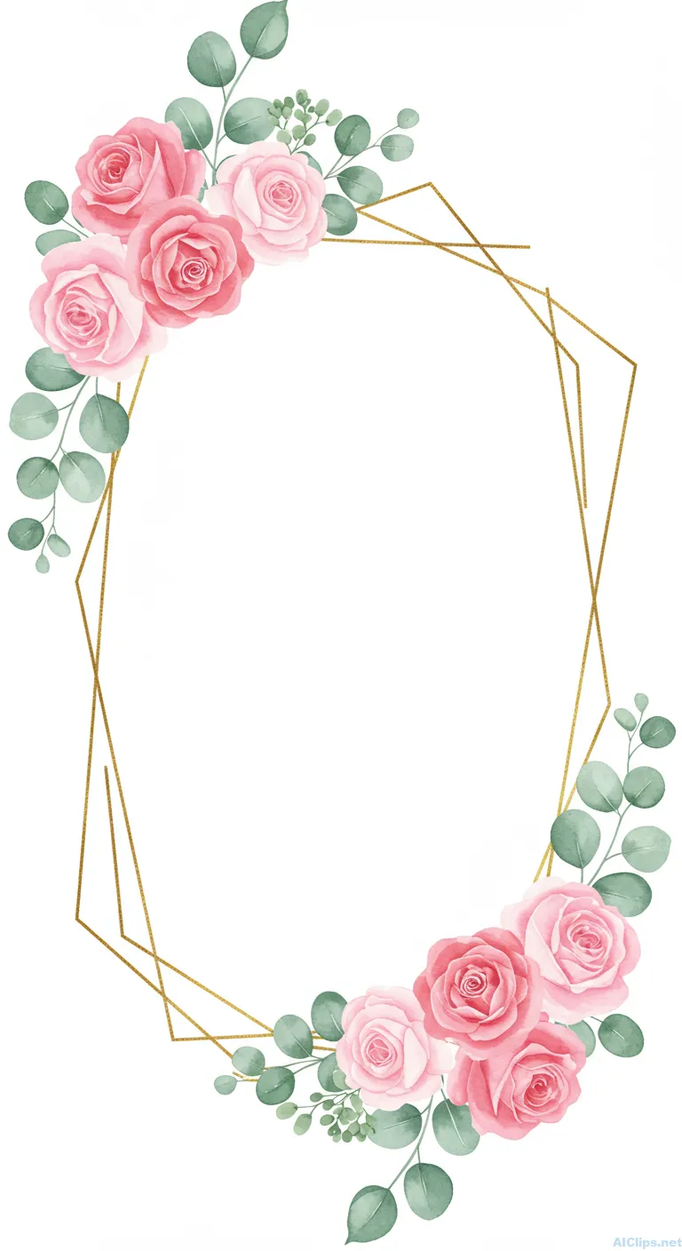 Elegant Floral Frame Design for Various Uses
