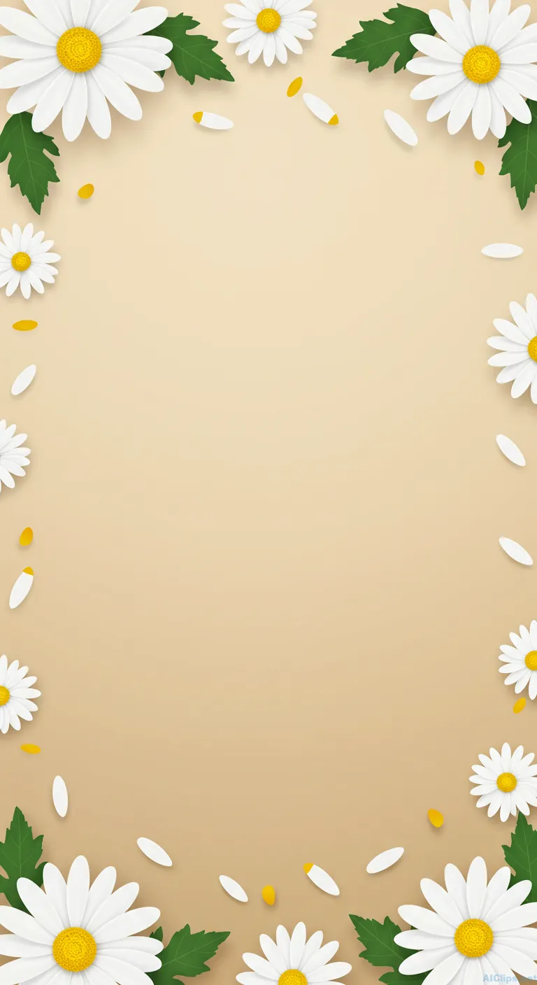 Elegant Daisy Floral Background for Versatile Design
