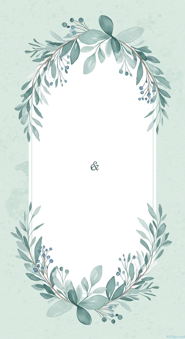 Elegant Floral Frame Design for Invitations
