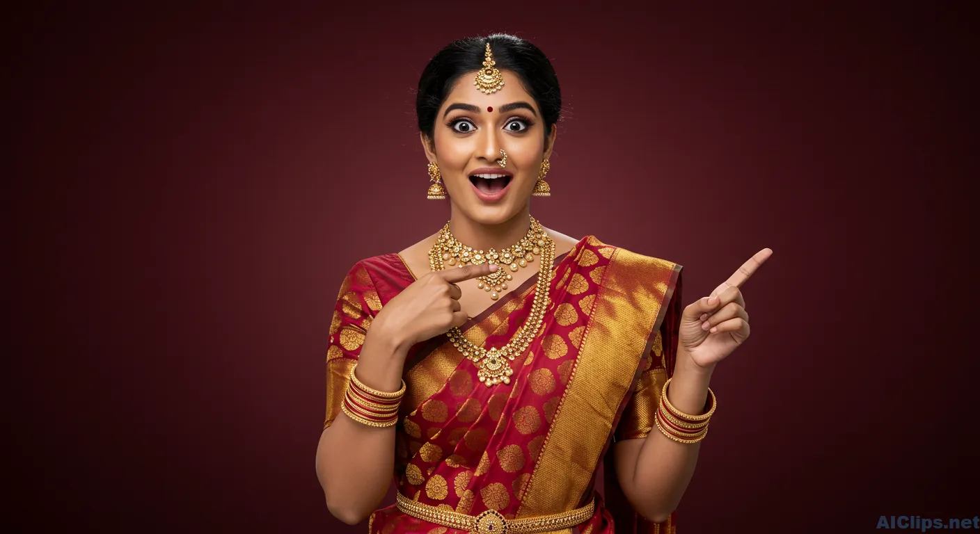 Elegant Indian Woman in Traditional Attire 004