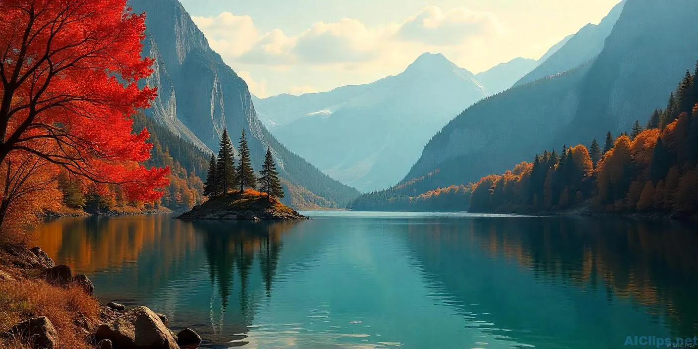 Breathtaking Autumn Landscape Reflection