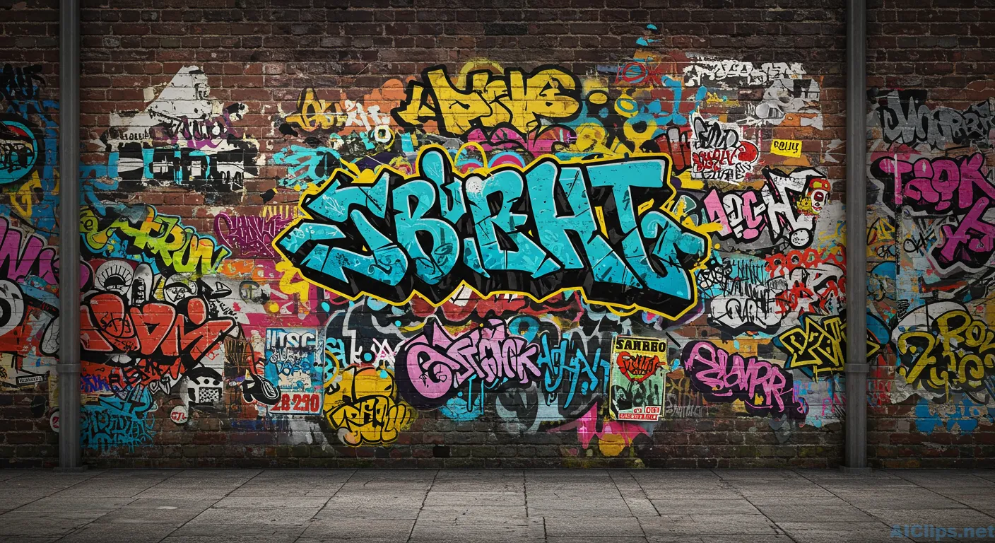 Vibrant Urban Graffiti Art - Contemporary Street Style