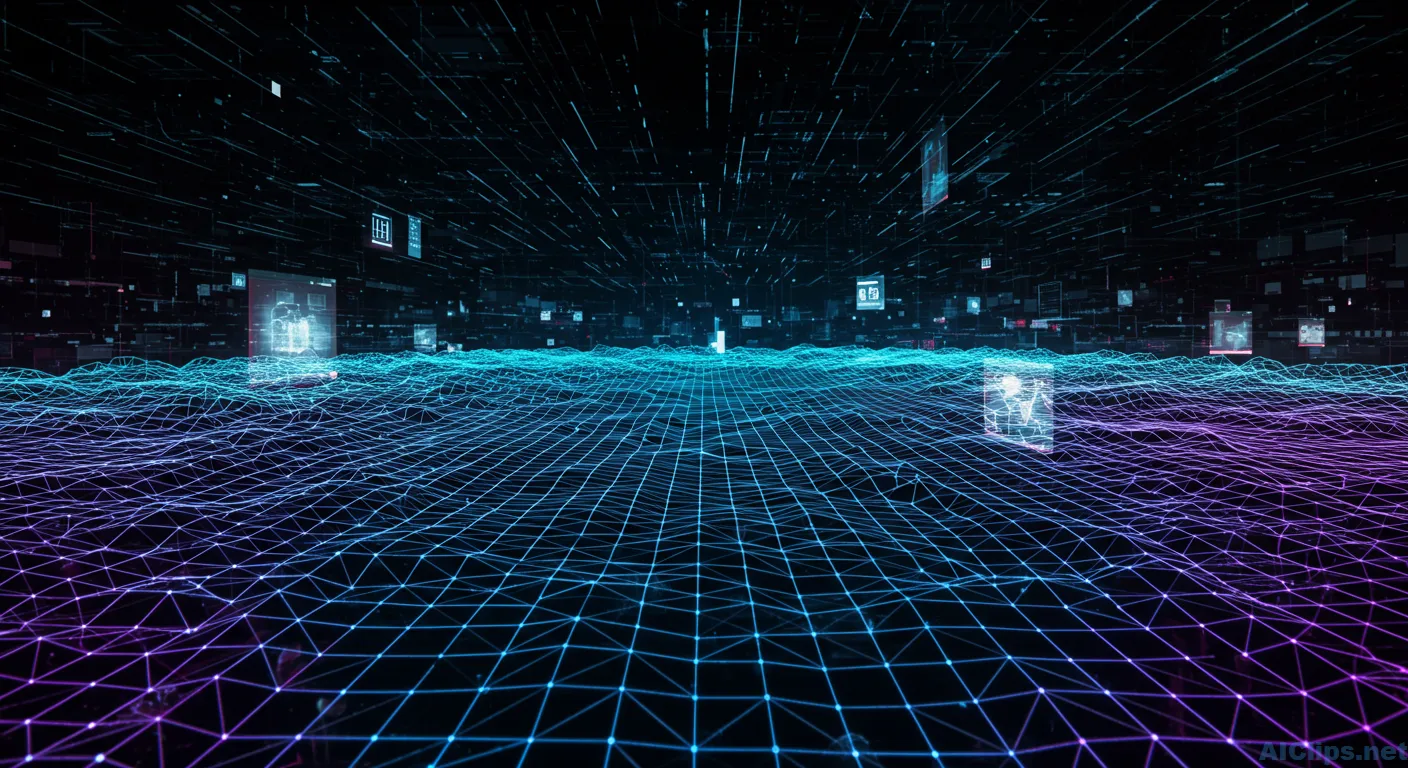 Futuristic Digital Landscape for Tech & Business Use
