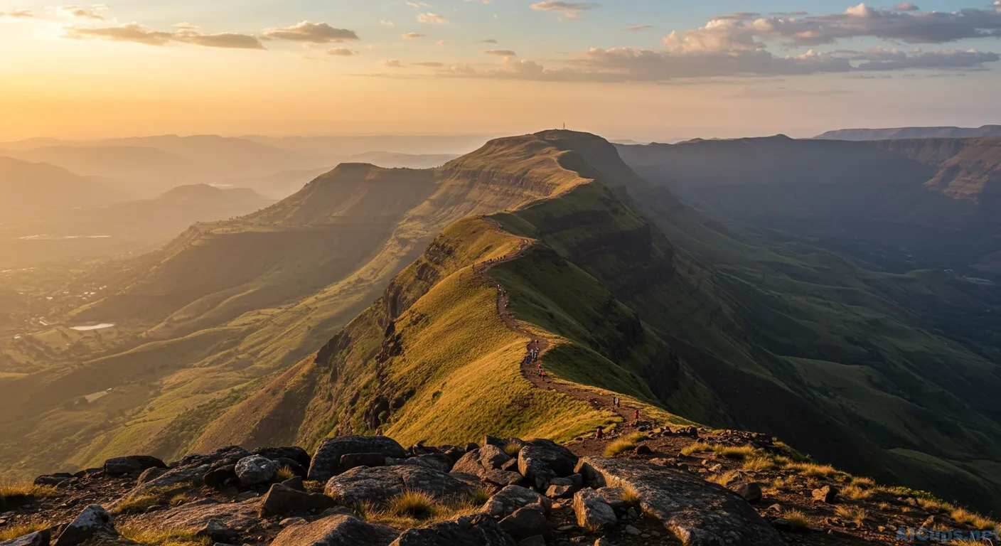 Breathtaking Mountain Landscape at Sunset