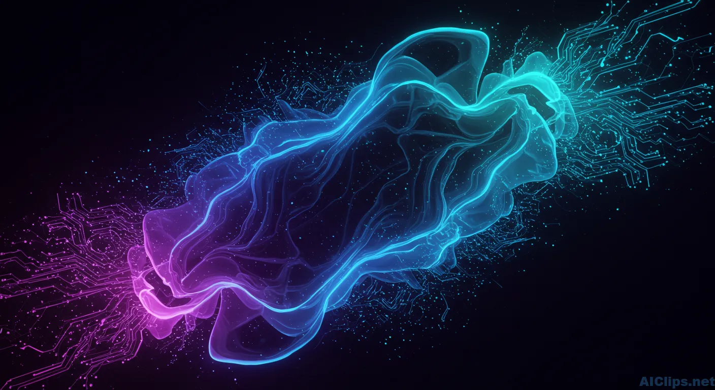 Dynamic Abstract Neon Wave Background for Commercial Use