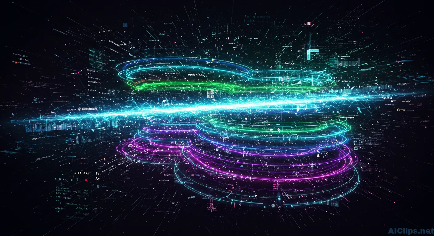 Dynamic Digital Data Visualization Background