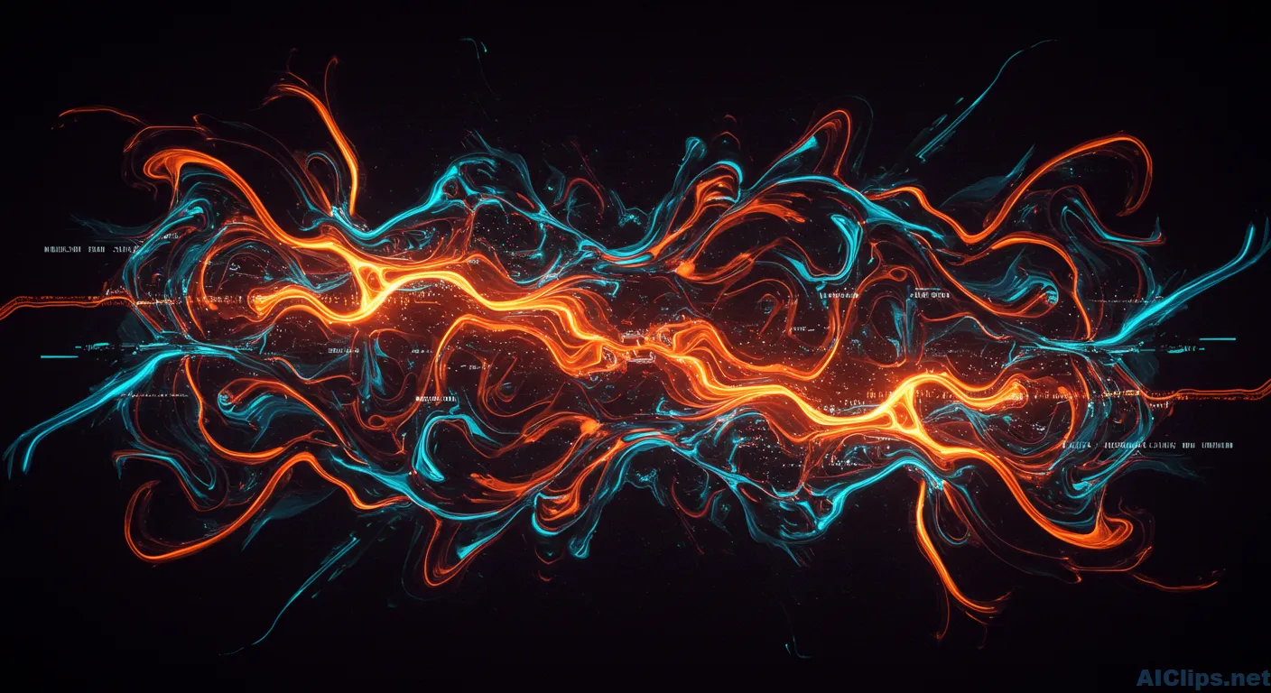 Dynamic Abstract Energy Flow Illustration