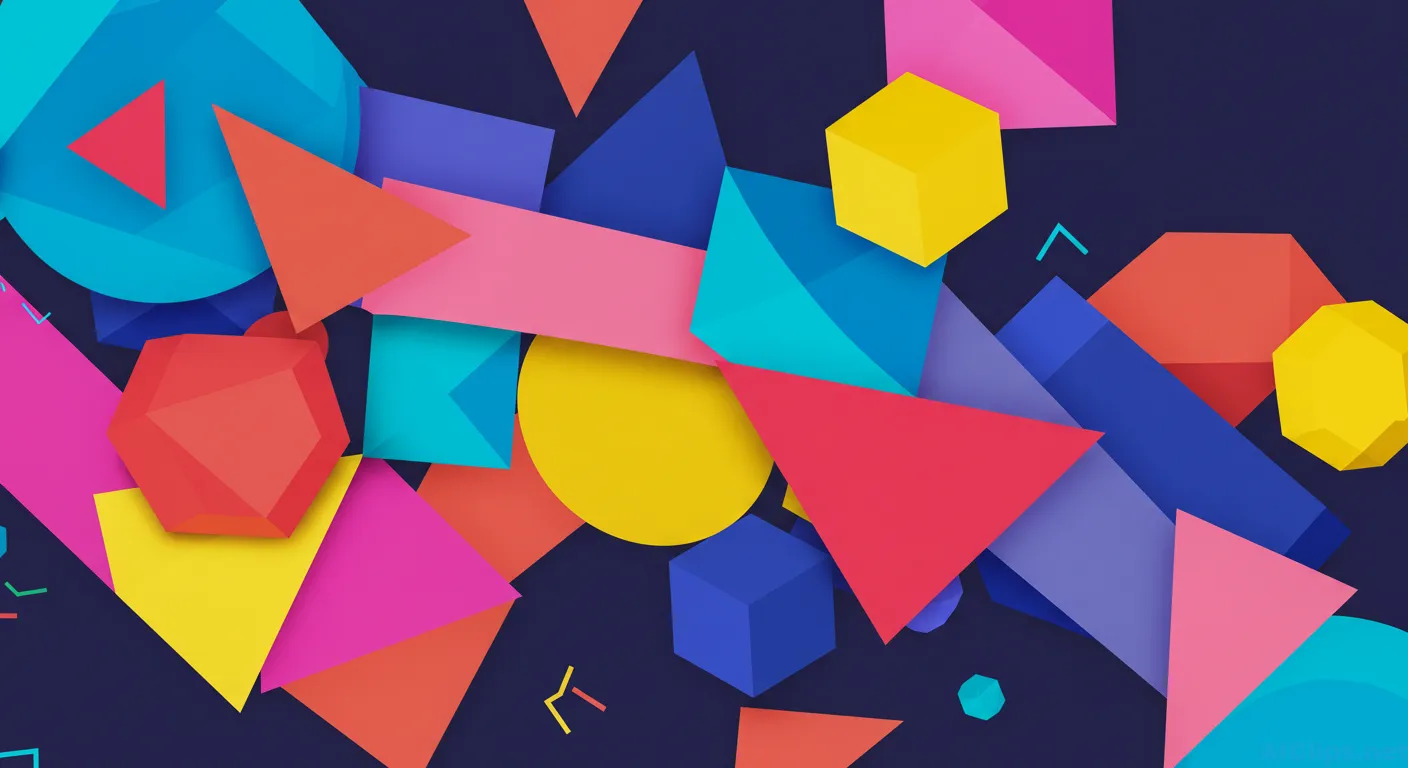 Vibrant Geometric Shapes for Modern Design Projects