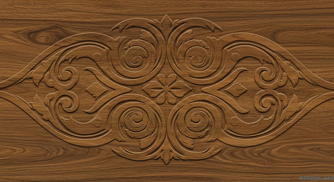 Elegant Woodcarving Decorative Panel Design