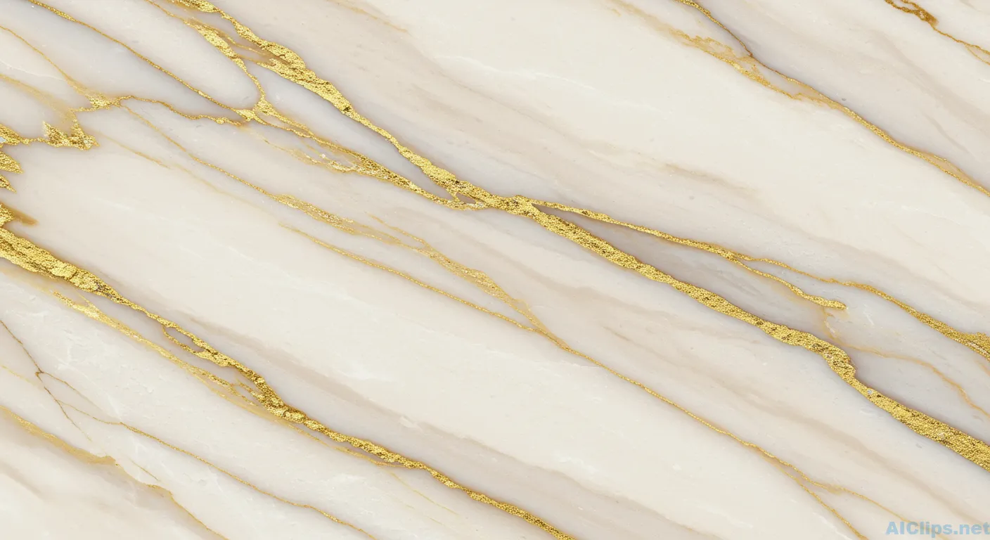 Elegant Marble Texture with Gold Veins for Design