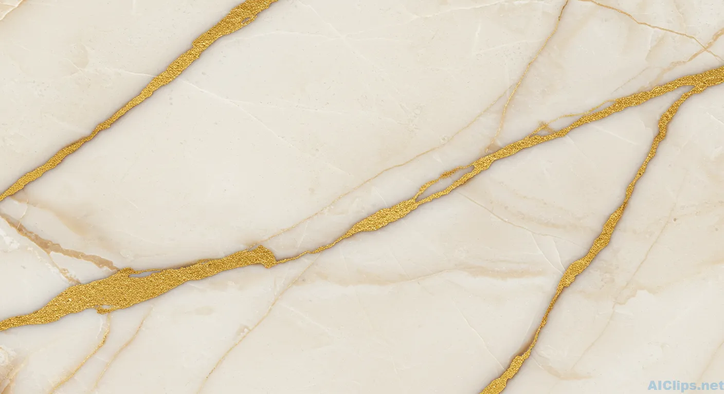 Elegant Marble Texture with Golden Veins Background