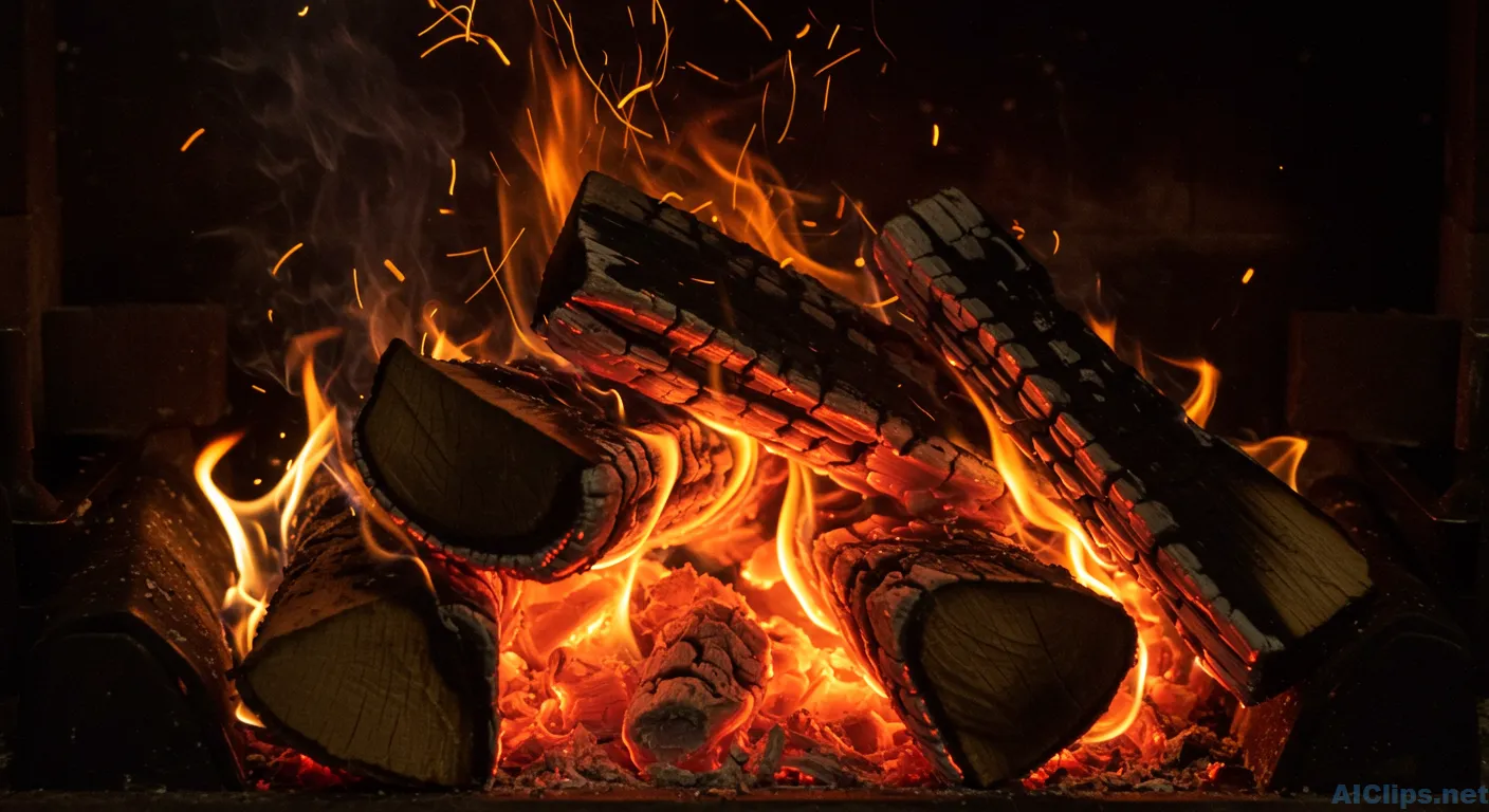 Mesmerizing Fireplace Flames for Cozy Atmospheres