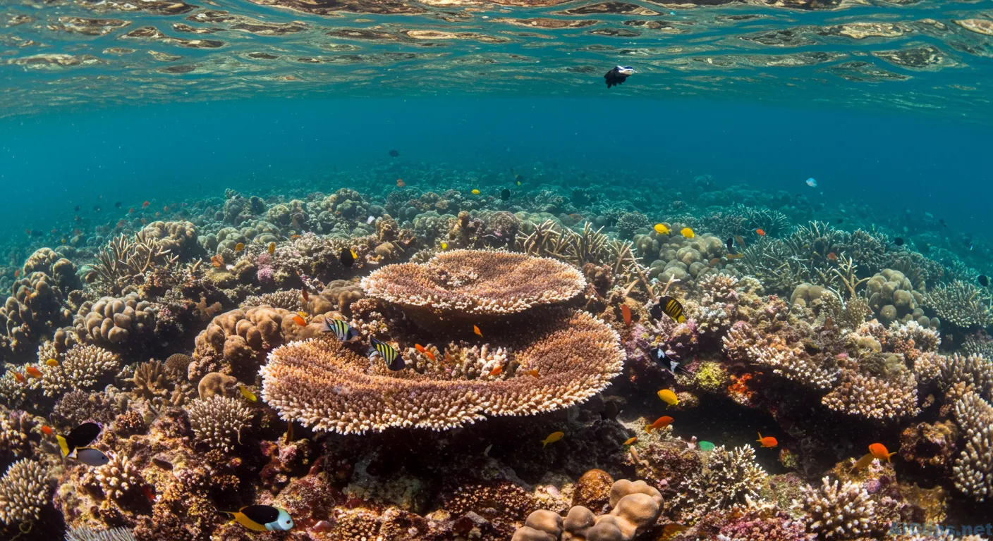 Vibrant Coral Reef Underwater Scene for Commercial Use