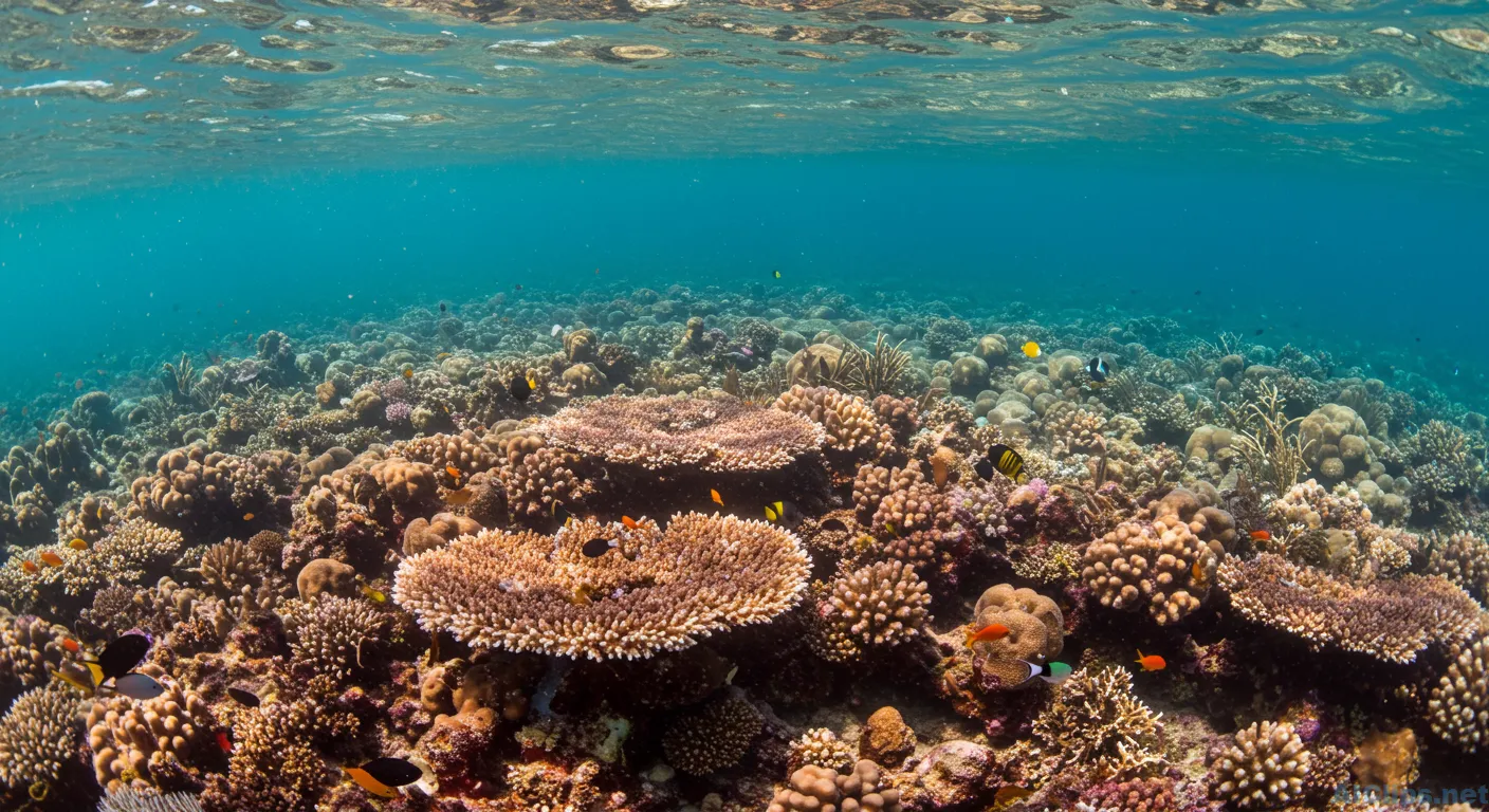 Vibrant Underwater Coral Reef Landscape