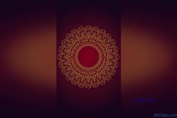 Elegant Mandala Pattern on Rich Background