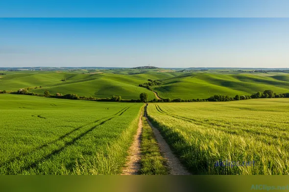 Breathtaking Green Landscape with Scenic Pathway