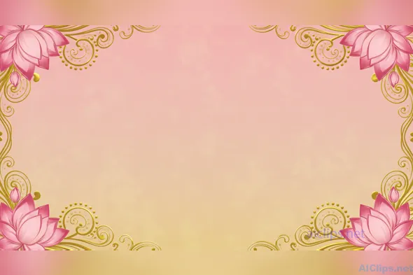 Elegant Lotus Flower Decorative Background Design