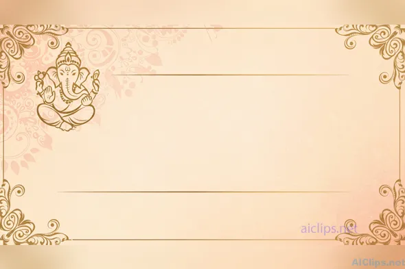 Elegant Ganesh Themed Decorative Background